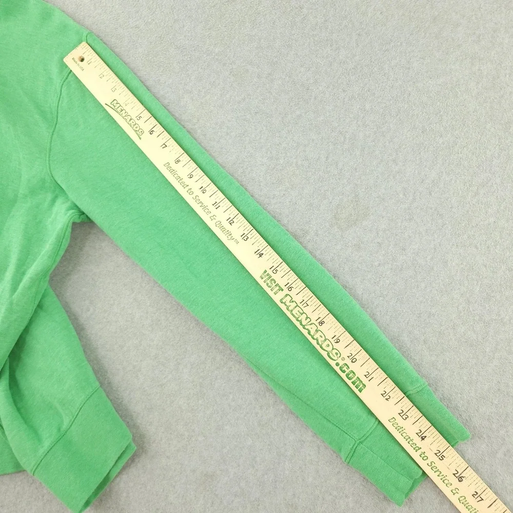 Polo Ralph Lauren Sweater Mens L Green Cotton Viscose 1/4 Zip Mock Neck Pullover